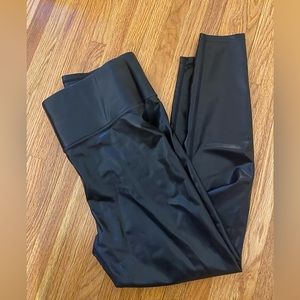 Knix x The Birds Papaya High Rise Faux Leather Leggings